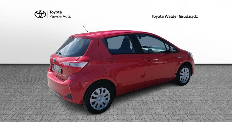 Toyota Yaris cena 67900 przebieg: 33780, rok produkcji 2019 z Grudziądz małe 191